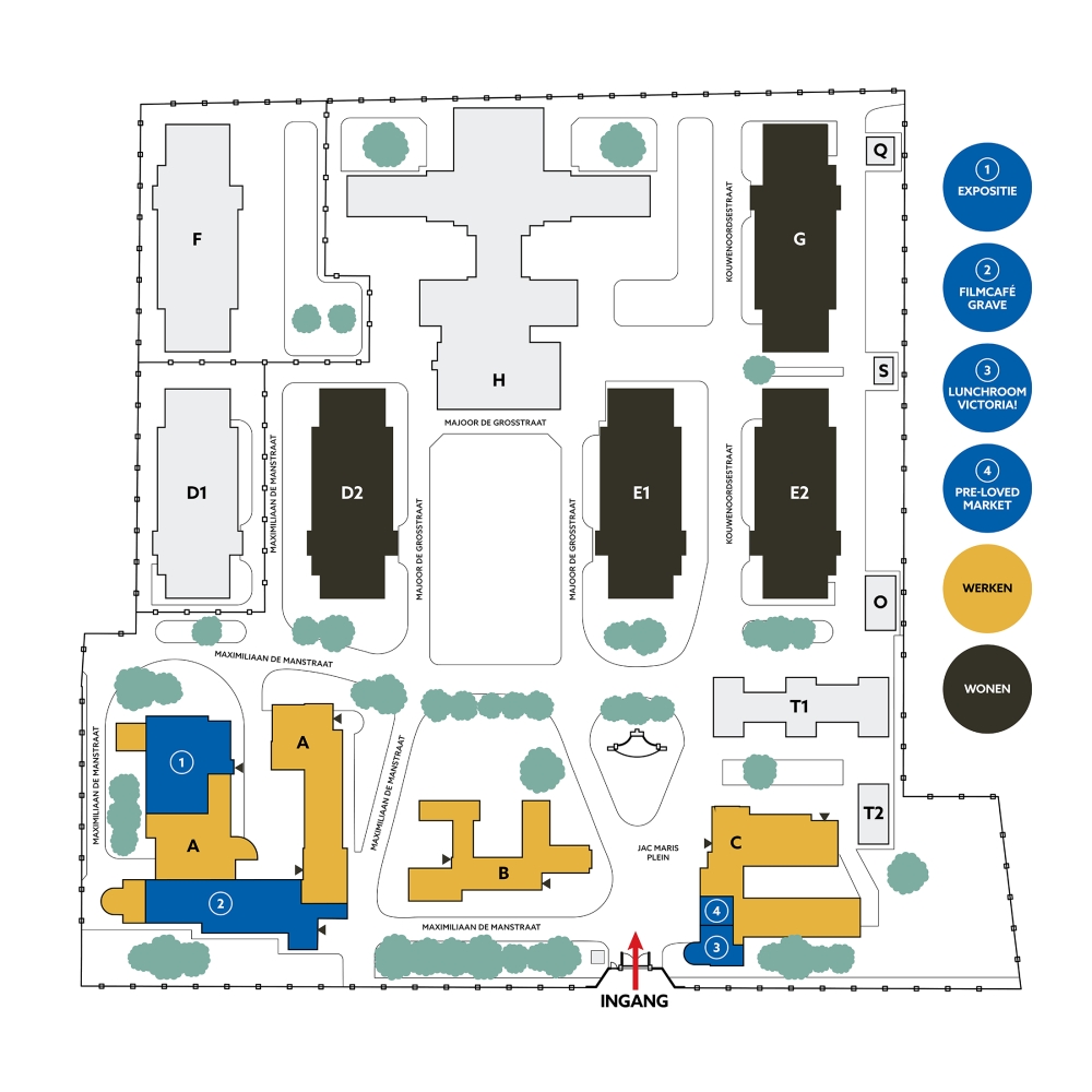 Bonskazerne Plattegrond